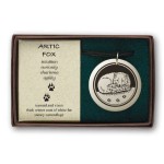 Artic Fox Pathfinder Animal Totem Porcelain Necklace