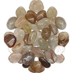 Rutilated Quartz Tumbled Stones - 1 Pound Bag