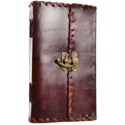 1842 Poetry Leather Blank Book - 9 Inches