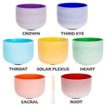 Chakra 10" Crystal Singing Bowl Set of 7