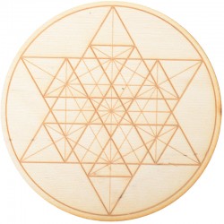 Geometric Star Crystal Grid in 3 Sizes