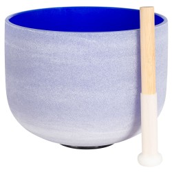 3rd Eye Chakra 10" Blue Crystal Singing Bowl