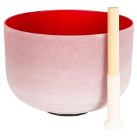 Root Chakra 10" Red Crystal Singing Bowl