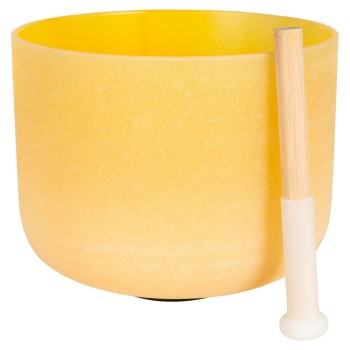 Solar Plexus Chakra 10" Yellow Crystal Singing Bowl