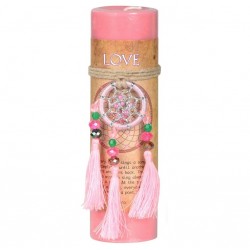 Love Dreamcatcher Pillar Candle